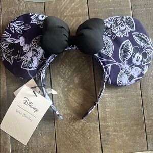 Vera Bradley Purple and Black Disney Headband